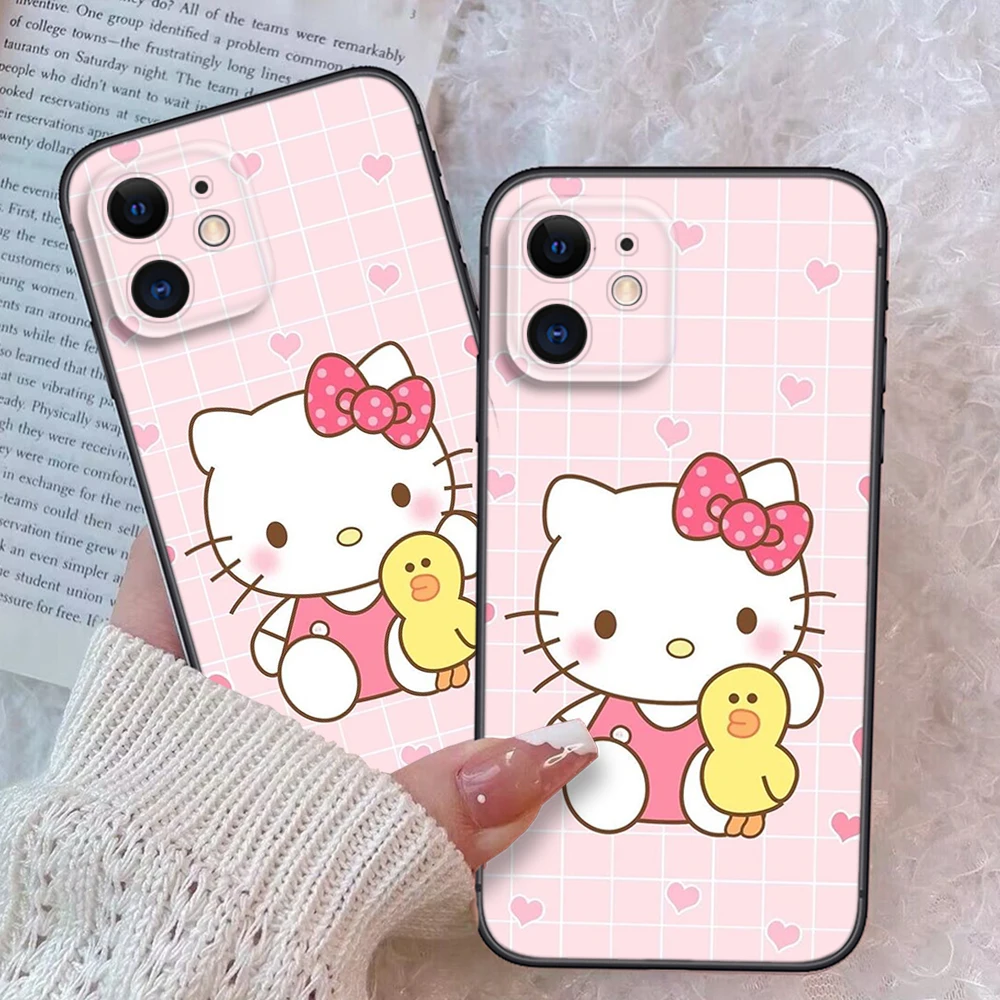 Z129 Hello Kittyfor Soft Case for Xiaomi 10T 11 11i 11T 12 12x 8 Lite 9 9T A1 A2 A3 Poco F2 F3 M2 M3 X2 X3 X4 pro M4 C40 M5