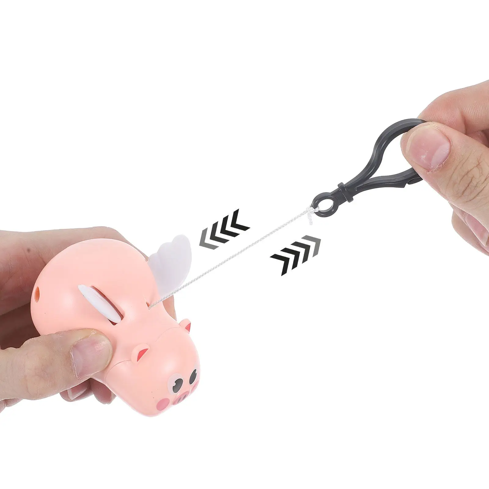 

Pig Keychain with Wings Lovely Small Pendant Decorative Keychain for Bags Luggage Backpacks Car Keys Mobile Phone Gift