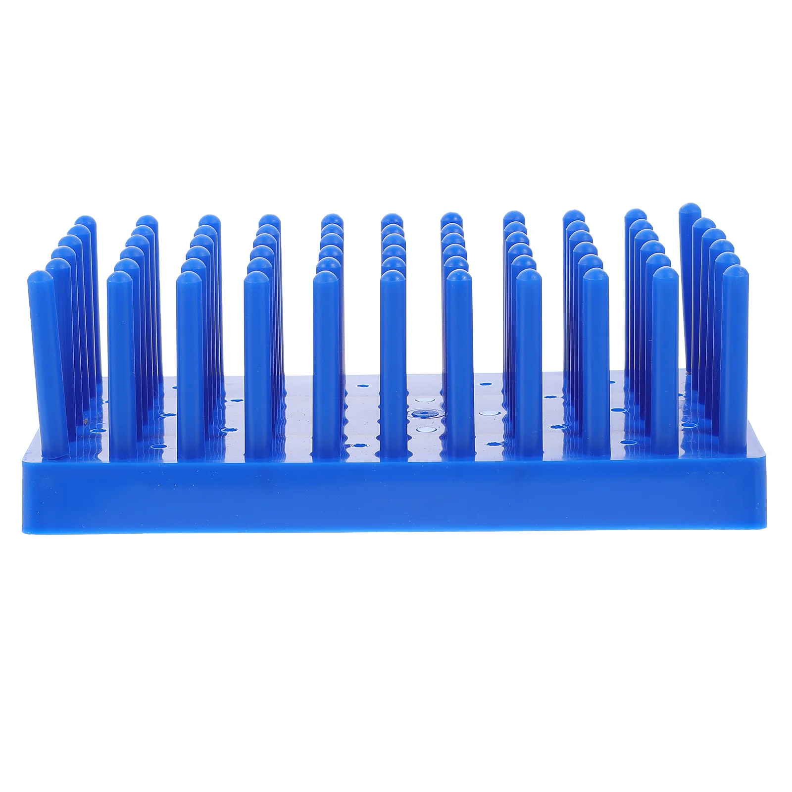 1pc prático tubo de ensaio rack de drenagem azul tubo de ensaio rack suporte de tubo de ensaio rack azul suporte de tubo de ensaio