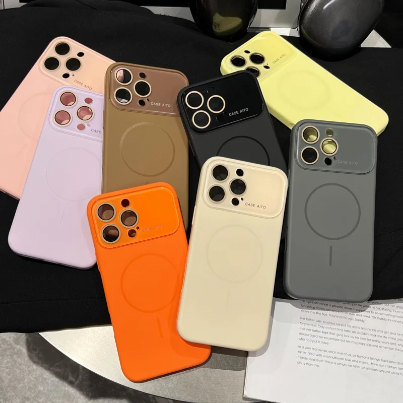 

The large window magnetic case is suitable foriphone13Popular phone case16Series of trendy phone cases15proMobile Phone Protecti