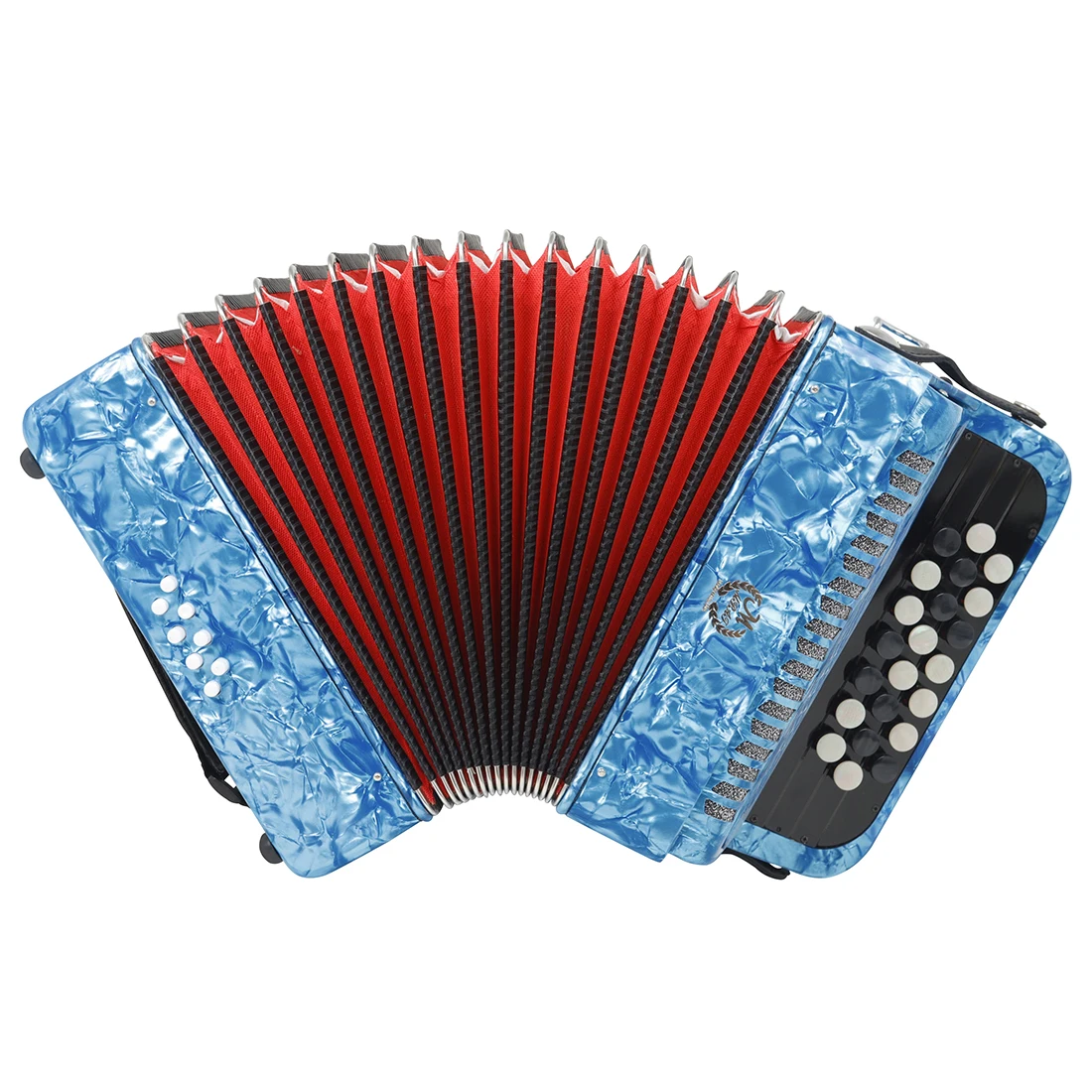 Manufacturers sell MMBAT professional keyboard instrument chorus performance grade 22 key 8 bass accordion with gift Bag