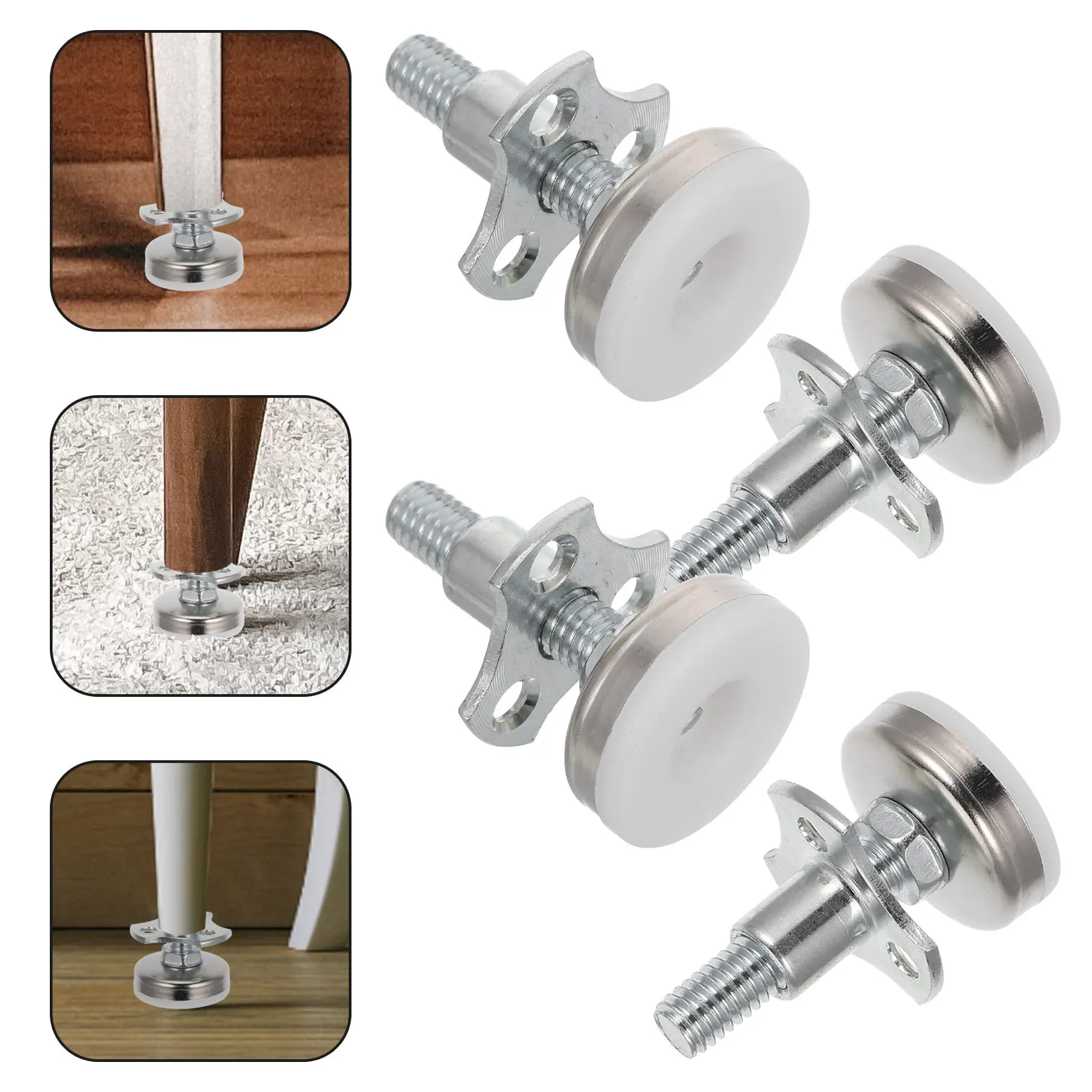 

Комплект регулируемых опор для мебели премиум-класса: винтовые ножки для выравнивания столов, стульев, диванов, кроватей, шкафов, верстаков, предотвращающие царапины на полу