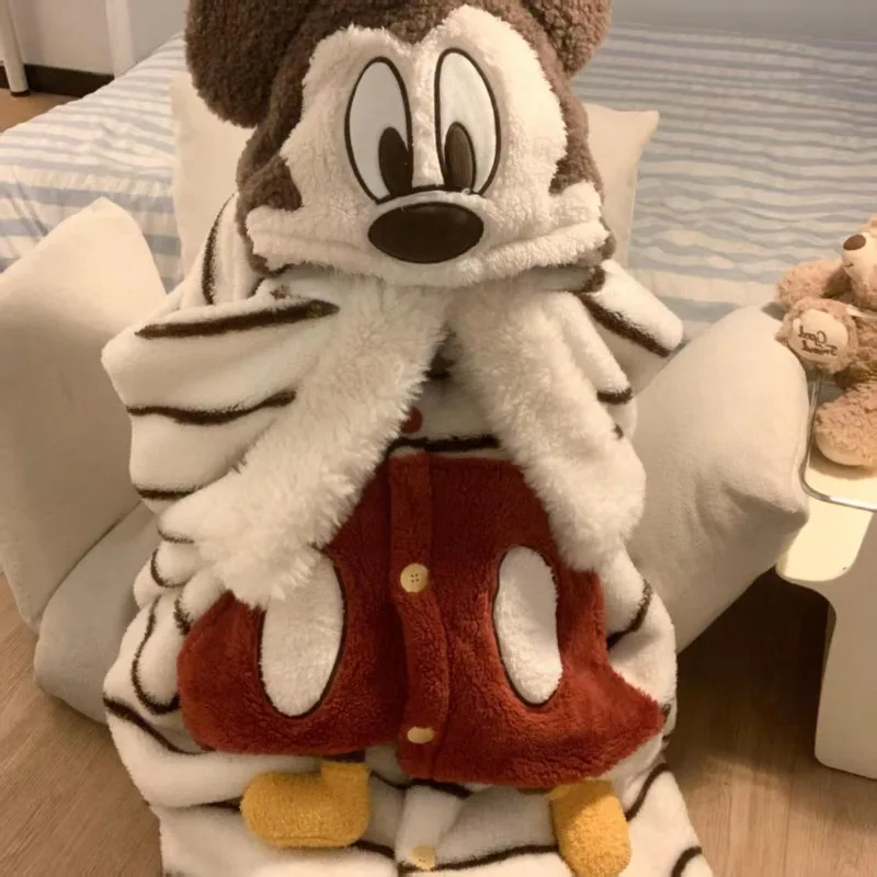 Hello Kitty Kuromi ma chemise de nuit mélodie pyjama à capuche en velours corail pour femmes hiver plus velours épaissi chaud ensemble de vêtements de maison