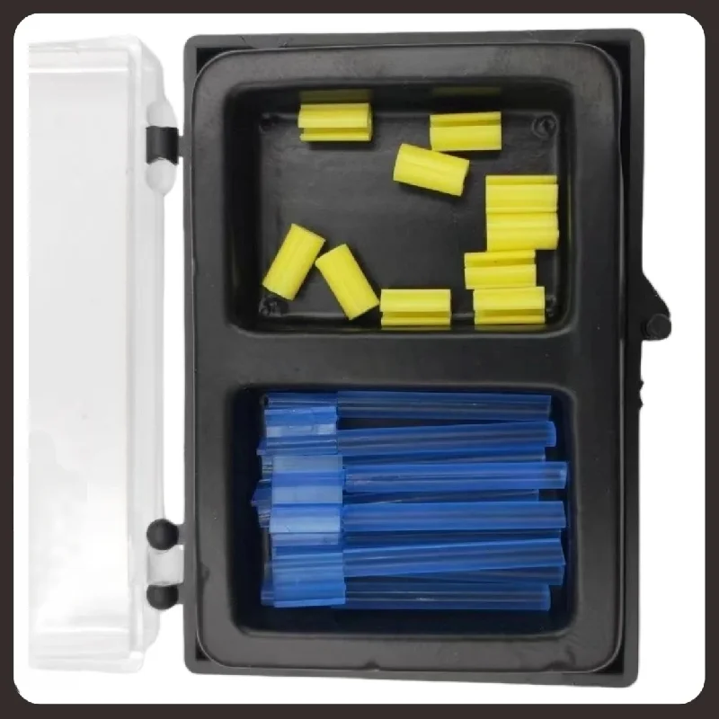 Dental Blue Bar Yellow Clips Bolt Cap Overdenture Bar Attachment Retention Female Inserts Removable Dentistry Supplies Tools