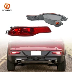 Car Rear Bumper Fog Light Housing Red Reflective Warning Lamp Without Lamp Bulb for Jeep Cherokee 2014 2015 2016 2017 2018