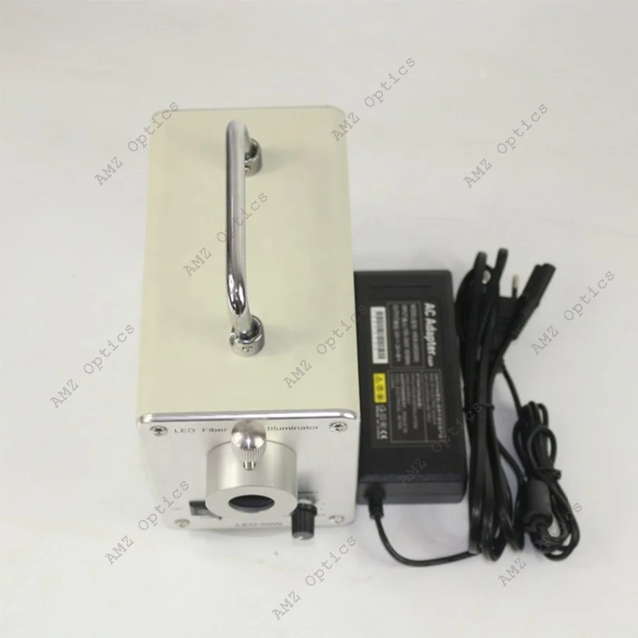 50W LED Fiber Optic Dual Gooseneck Microscope Light with CE RoHS Certification for Precision Illumination