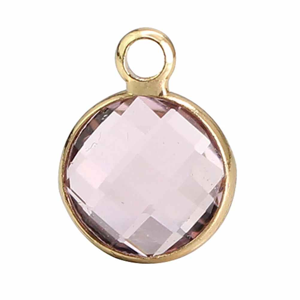 

12pcs Crystal Pendant Accessories Alloy Charm DIY Necklace Making Jewelry Pendants Craft Supplies Colorful Durable Fashion