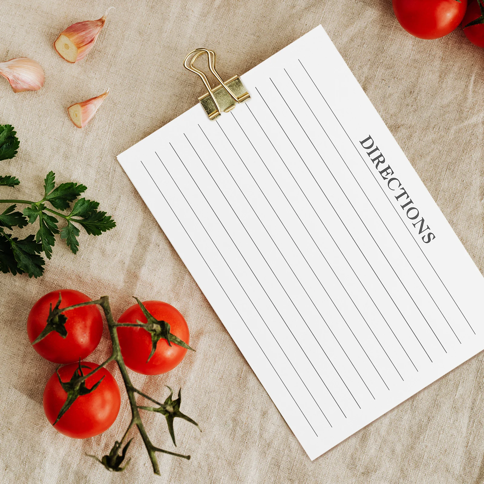 

50Pcs Paper Recipe Cards Convenient Blank Food Note Sheets for Cooking Methods Vocabulary Journaling Daily Reminders Kitchen