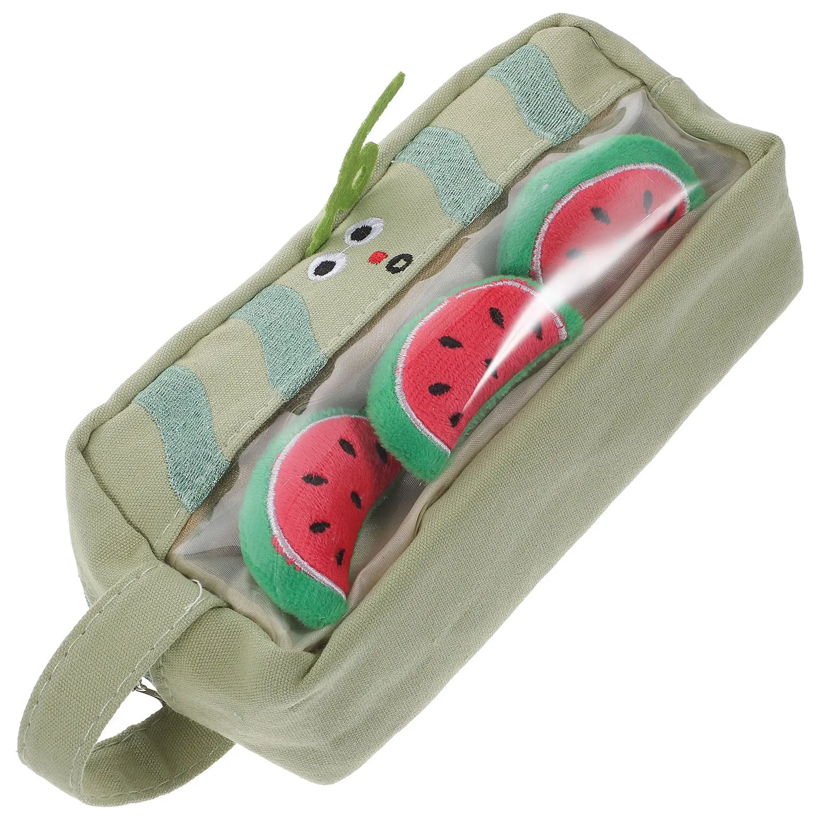 

Милый пенал большой вместимости в форме мультяшного персонажа, органайзер для канцелярских принадлежностей, прочный, моющийся, с гладкой молнией, портативный