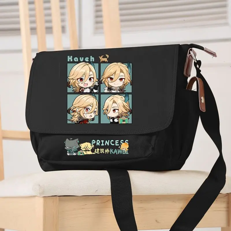 Genshin Impact Kaeya Alhaithen Fan Merchandise Anime Canvas Tote Shoulder Crossbody Bag Backpack Ani