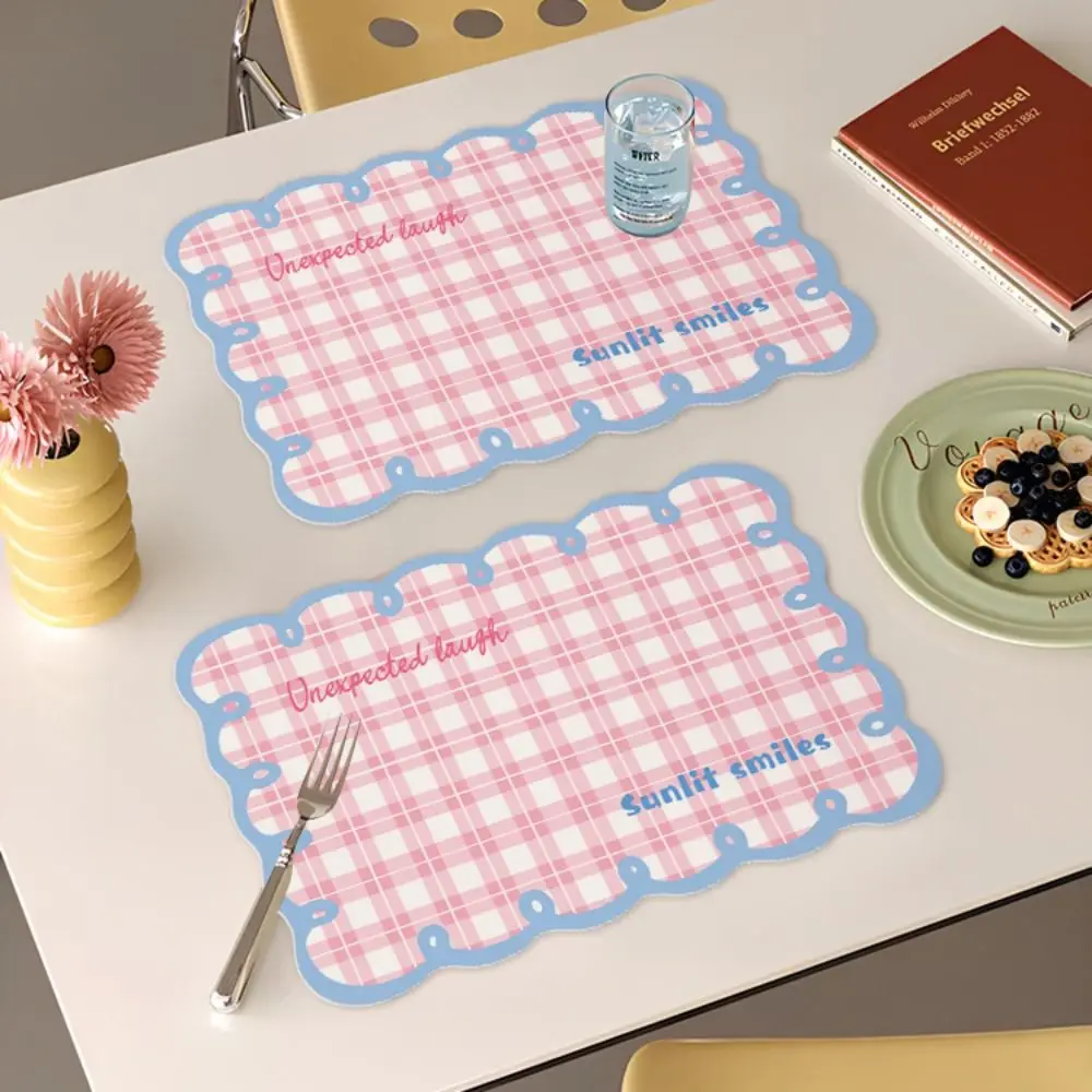 

Dopamine Placemats Anti-slip Heat Insulation Table Mat Water-Absorbing Oil-Absorbing Coaster Table Decoration Accessories