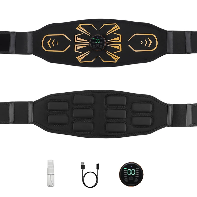 Smart Abs Trainer Muscle Toner Waist Abdominal Toning Belt Body Massage Training Workout Home Gym Fitness Equipment