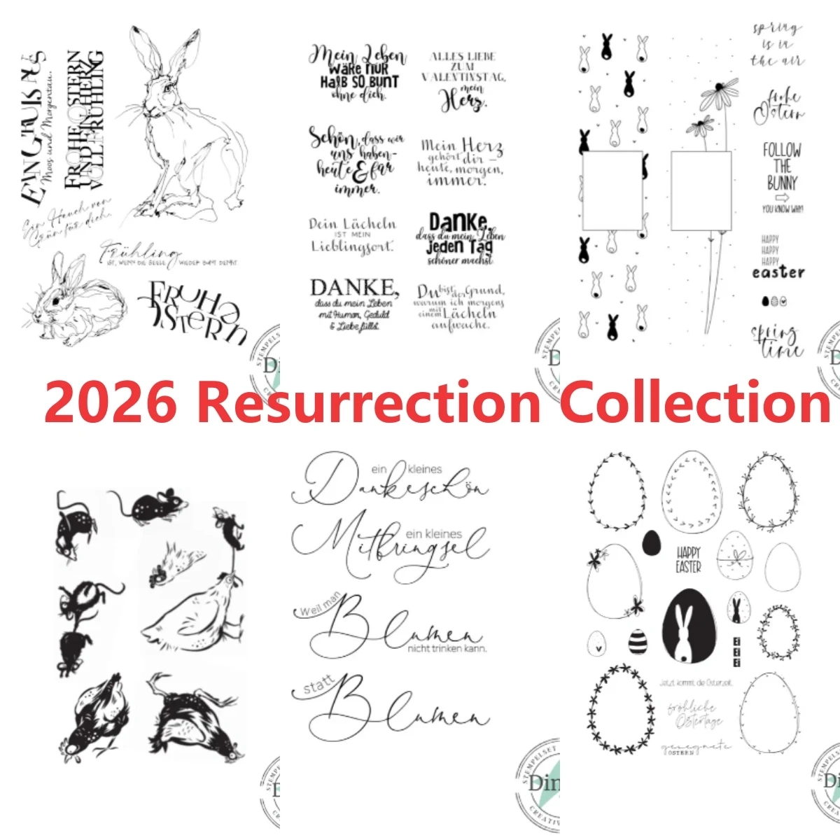 Easter Mice Collection Metal Cutting Dies Scrapbook Diary Decoration Stencil Embossing Template DIY Greeting Card Handmade 2026
