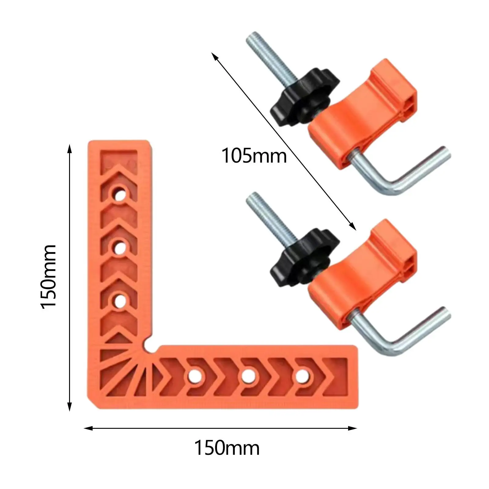 90 Degree Corner Clamp Professional Positioning Square Clamping Square Carpentry Squares for Boxes Cabinets Picture Frames