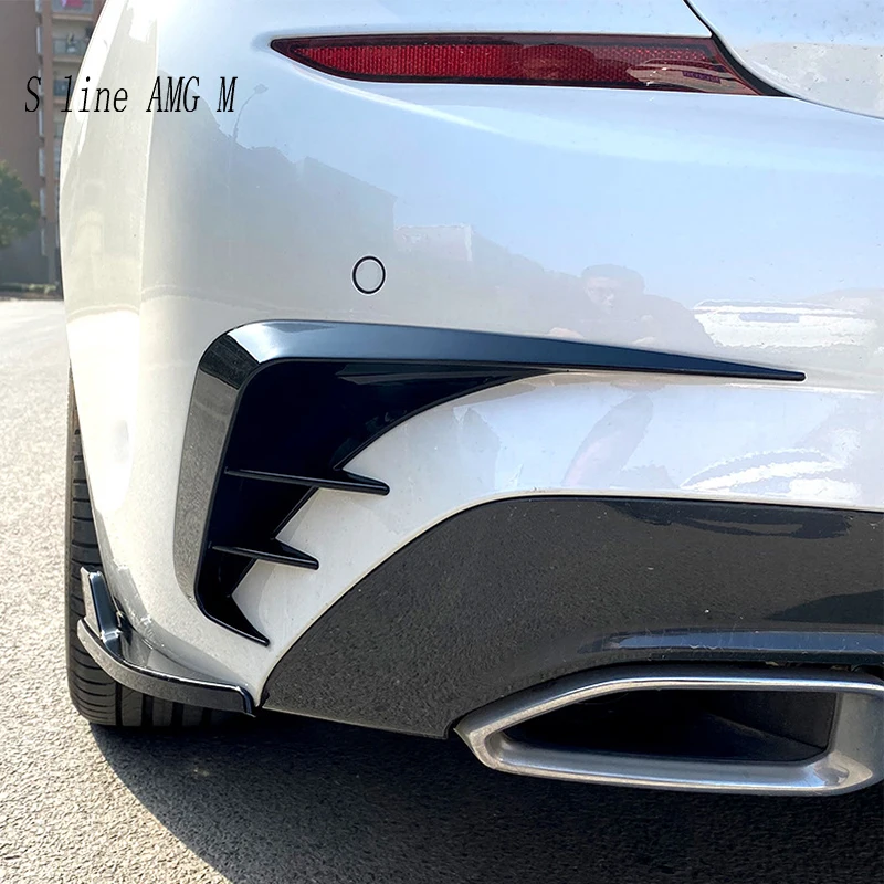 For BMW 3 series G20 For M Sport 2020-2022 Car Rear Bumper Air Vent Cover Trim Intake Frame Spoiler Splitter Sticker Accessories