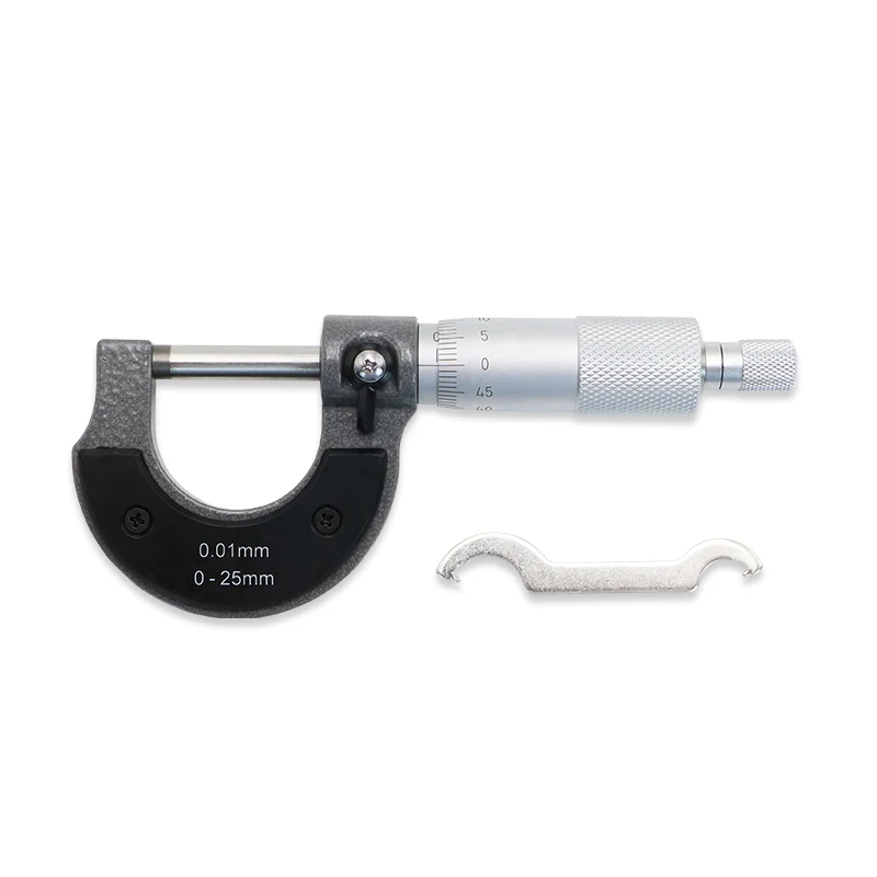 Precise Gauge Micrometer 0-25mm 0.01mm Outside Metric Caliper Measurement Micrometer Tool