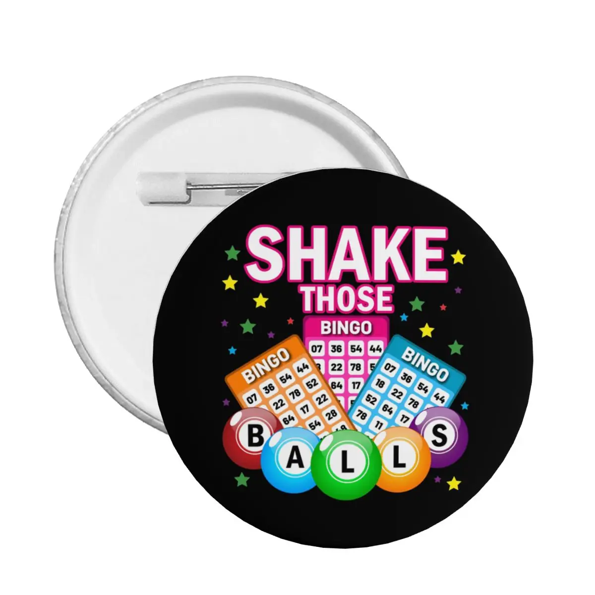 Shake Those Balls Funny Bingo Pin Back Buttons Personalize Brooch Badge for Jeans Pinback Birthday Gift