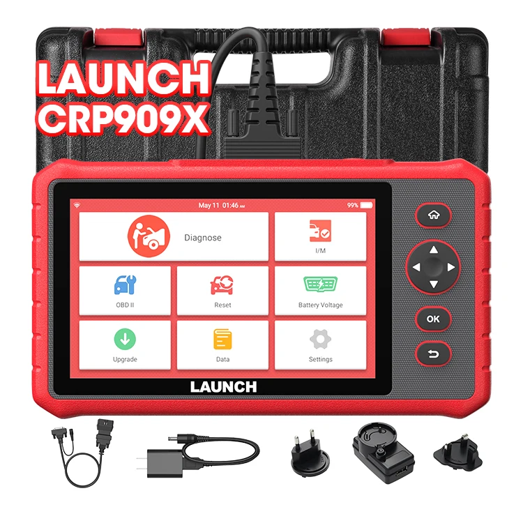 إطلاق احترافي Crp909x Crp919x BT النسخة العالمية Creader Crp 909x 909e 909 X Crp909e أدوات التشخيص الكامل Obd2 الماسح الضوئي