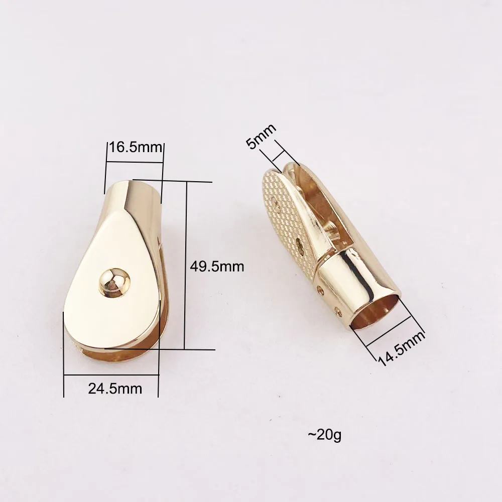 10Pcs 15mm inner Screw Bag Handle Hook Hardware Women's Handbag Connector Clasp Lock Buckle DIY Part Leather Craft