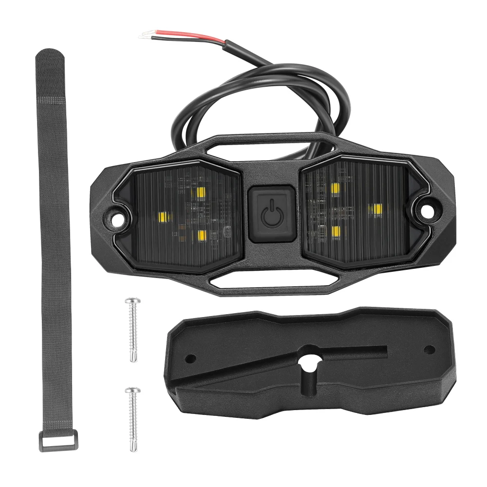 For Honda Pioneer 1000 1000-5 700 700-4 UTV Dome Light 12V Universal Utility Roll Cage Dome Light Bar Map Light Courtesy Light