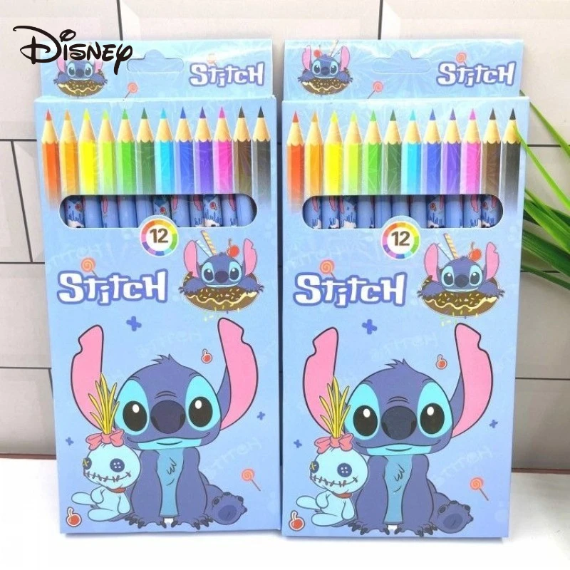 

New Needle HB Color Pencil Box 12 Kawaii Cartoon Anime Printing Hand Drawn Color Lead Student Drawing Children's Festival Gift
