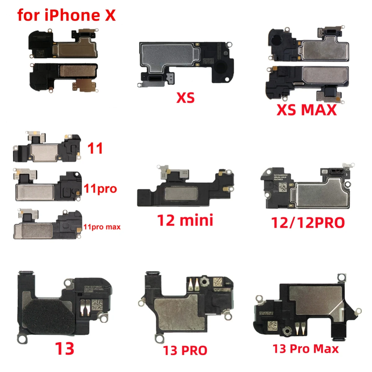 Front Top Ear Earpiece Flex For iPhone 15promax 14pro 11 12 13 Pro Max 12mini Ear Speaker Headphone Sound Receiver Flex Cabler
