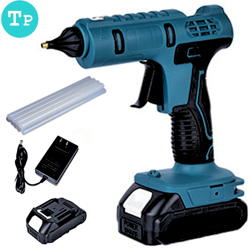 

Tp 100W Cordless Hot Melt Glue Gun for Makita 18V Battery with 11mm Glue Stick Hot Melt Welding Hot Air Gun for Home Crafts DIY