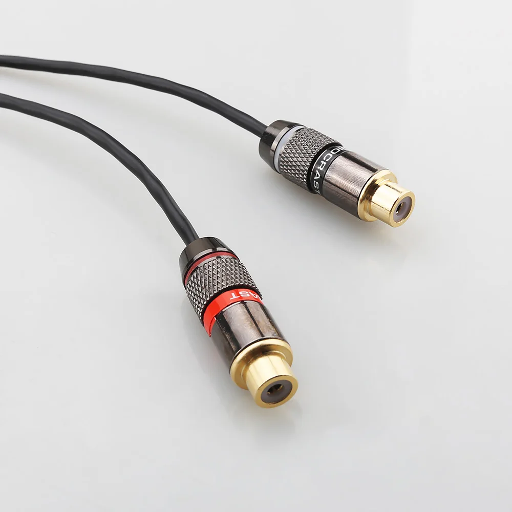 15 cm Audiocrast vergoldetes Verbindungskabel, Premium 4-Pin-DIN auf Dual-RCA, audiophiler Audio-Adapter – Detail 4