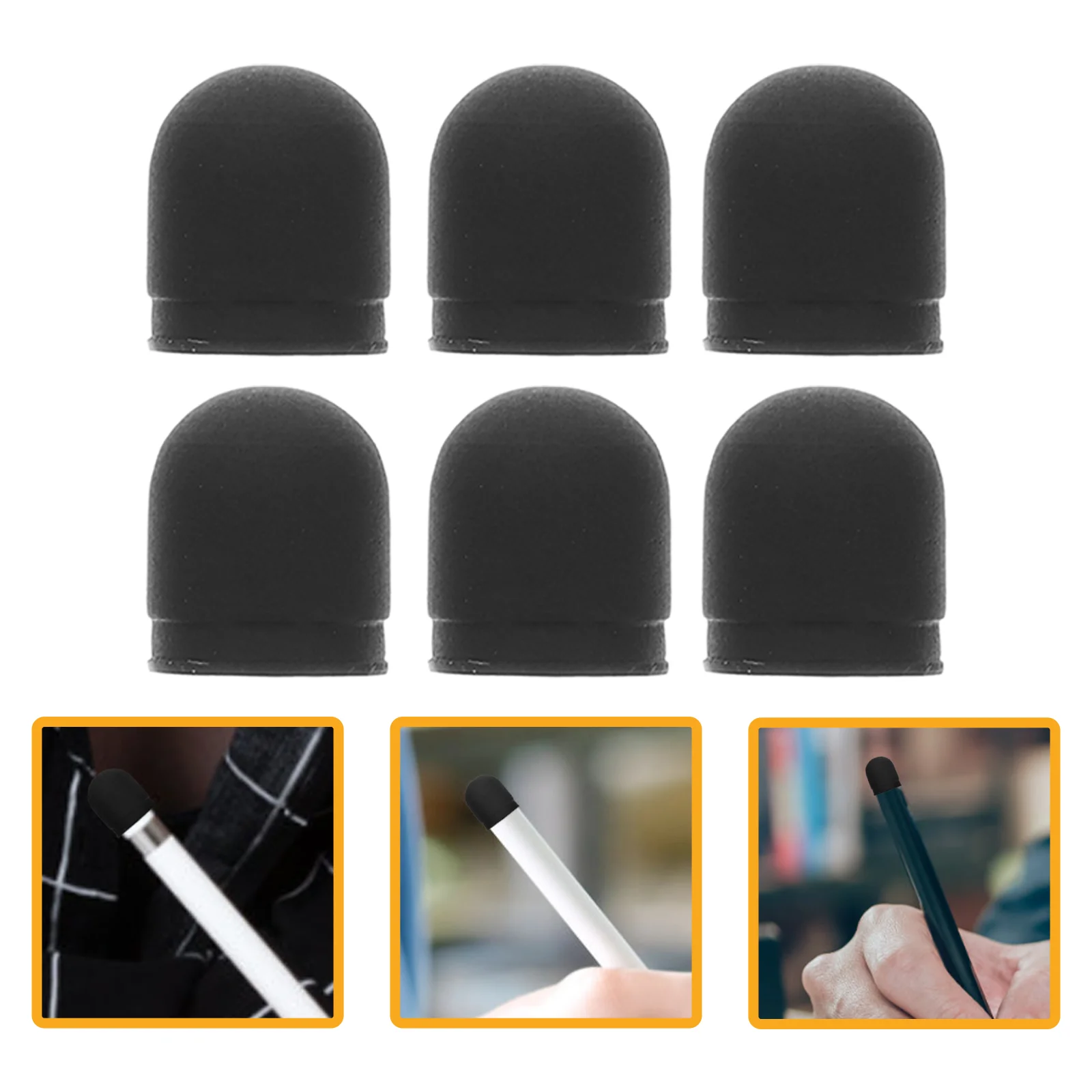 30 Pcs Capacitive Pen Tip Stylus Tips Replacement Only Cell Phone for Touch Screens Black Pens