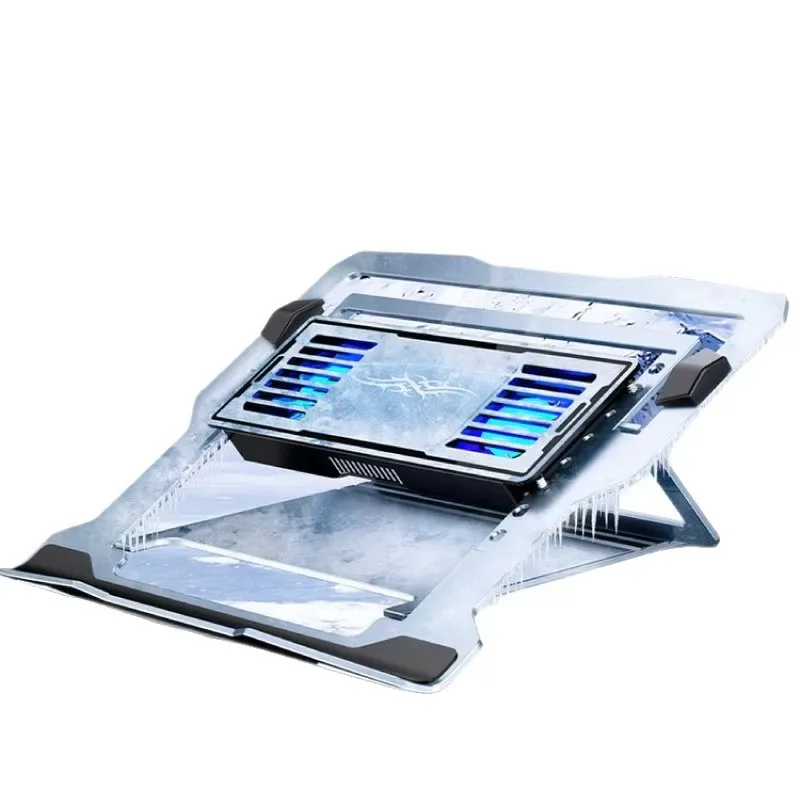 D20 Aluminum Alloy Laptop Cooling Pad Four Air Cooling Fans Portable Heat Dissipation Bracket For Gaming Notebook Computer