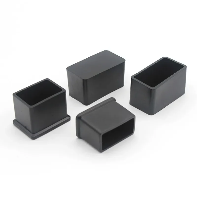 4/10pcs Rectangular Chair Leg Caps Silicone Non-Slip Furniture Feet Covers Table Chair Leg End Caps Covers Floor Protectors