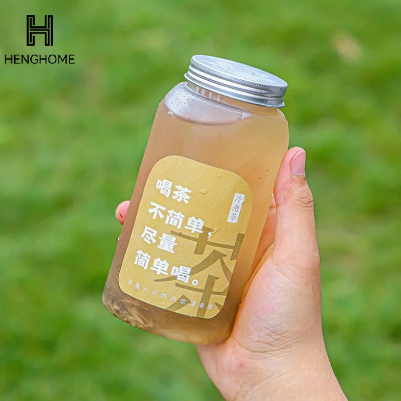 

New 400/550/650/700/1000ml Fruit Juice Cold Brewed Tea Bottle Transparent Plastic Beverage Bottle Disposable Milk Tea Bottle