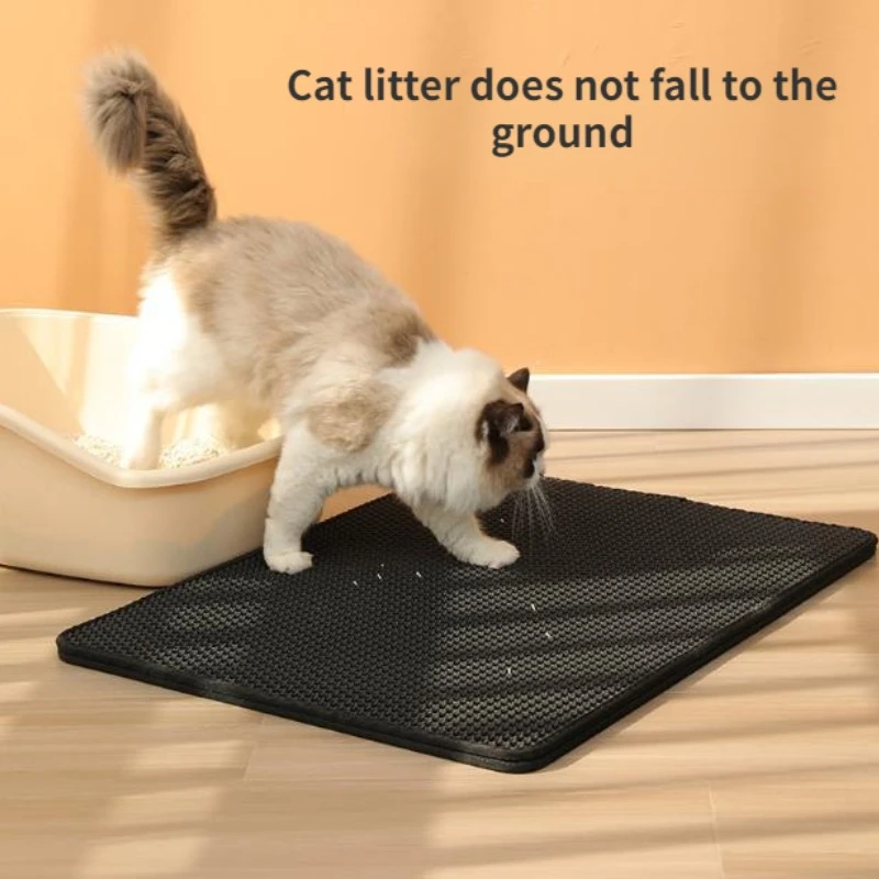 Double Layer Non-slip Sand Cat Pad Pet Cat Litter Mat Toilet Leather Waterproof Clean Pad For Cats House Clean Accessories