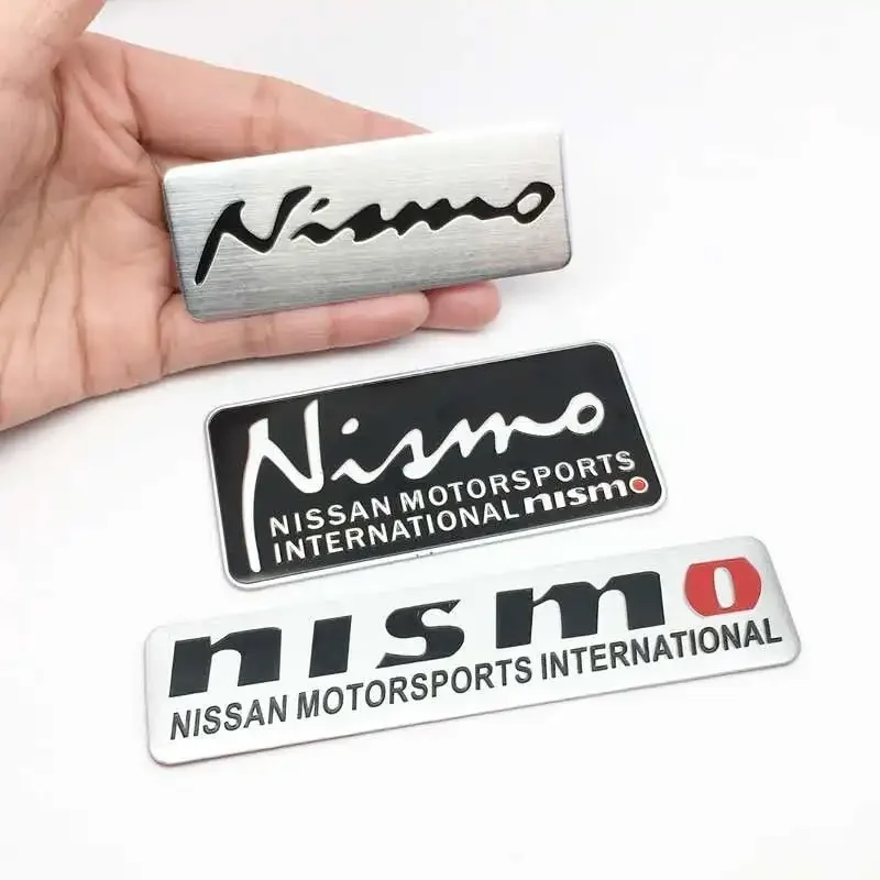 Aluminum Alloy Emblem Sticker for Nissan Nismo Tiida Xterra Altima Juke Note Navara Leaf Qashqai Xtrail Almera T31 Decoration