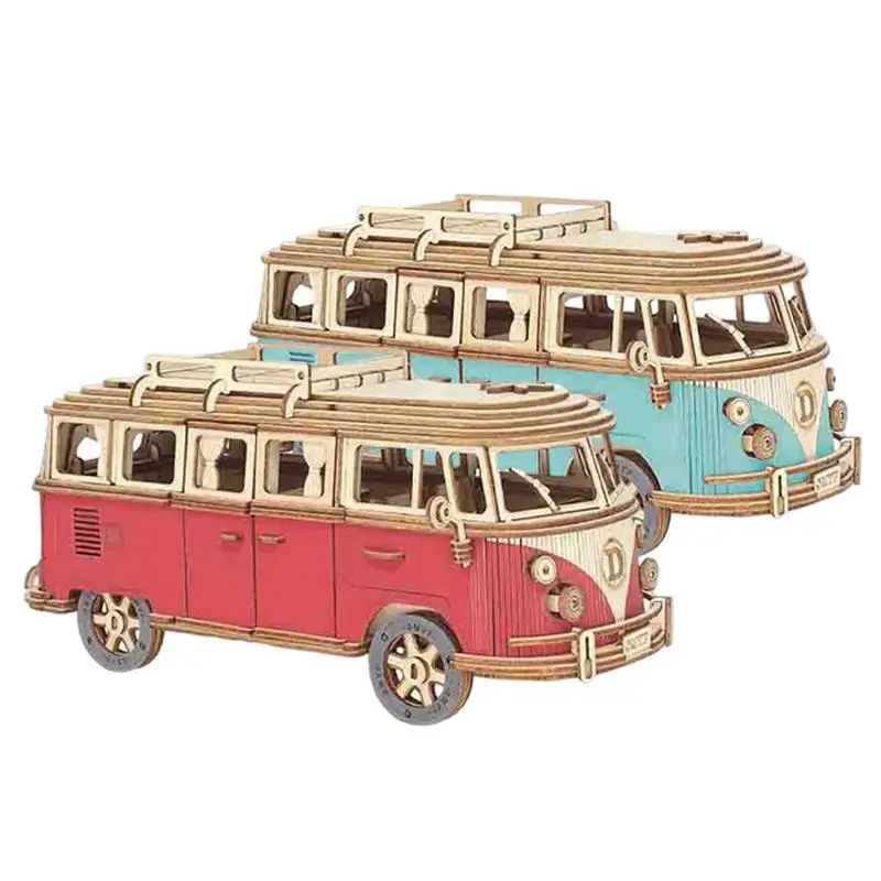 

Wooden Bus Puzzle 3D Puzzle Bus Wood Craft Construction Model Kit 3D Puzzle Bus Construction Kit Wooden Craft Tour Bus Puzzle