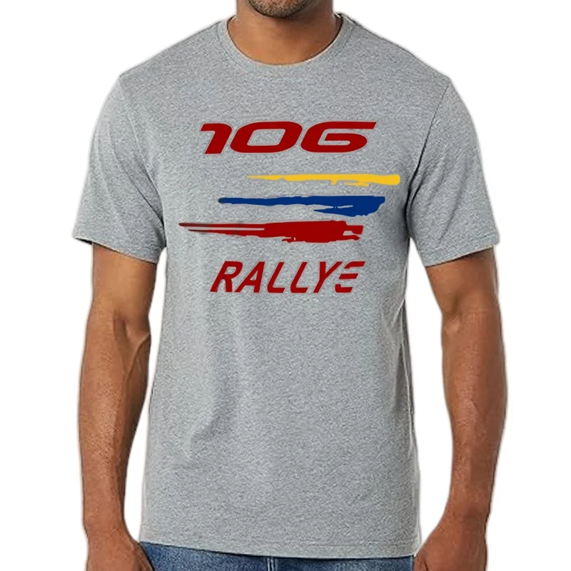 T-Shirt en coton doux pour Fans de voitures françaises, humoristique et Cool pour l'été 106, T-Shirt de Rallye Gti