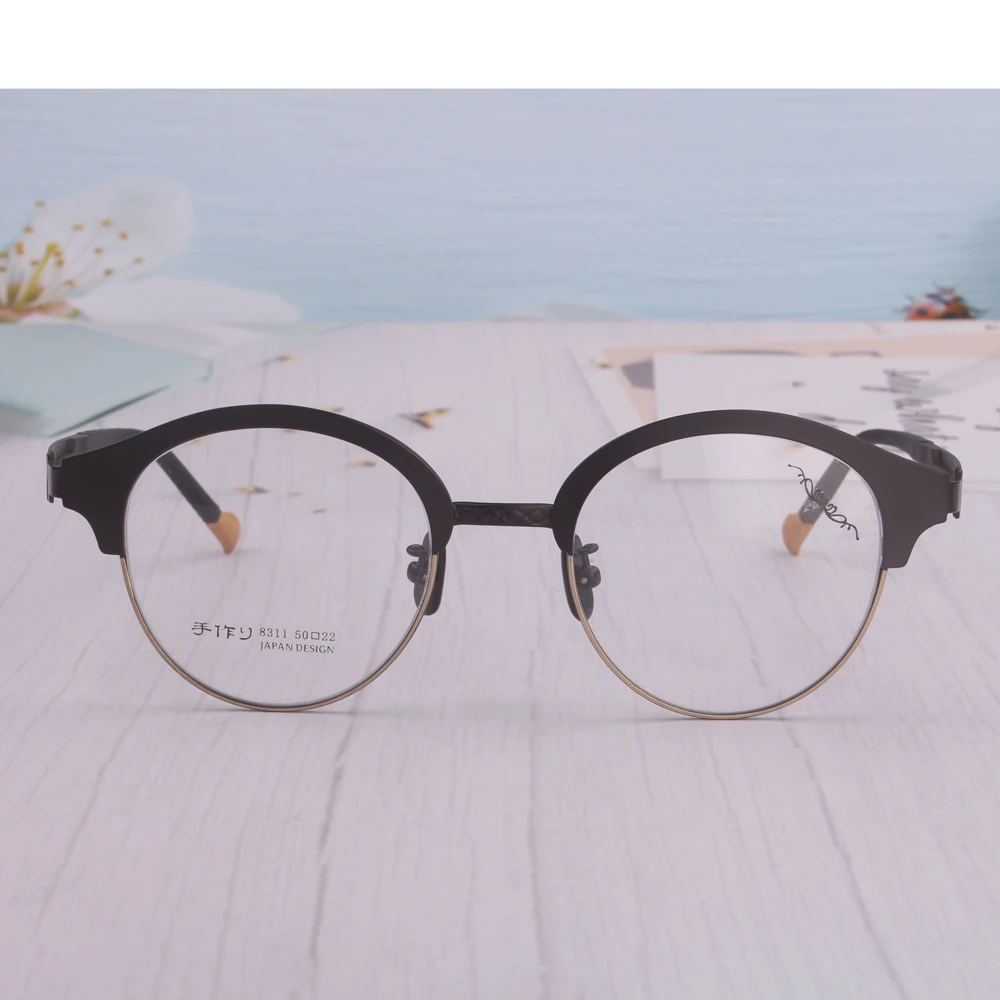 

Wholesale promotion round eye glasses women oculos de grau femininos fashion super light can Computer reading Glasses men neat