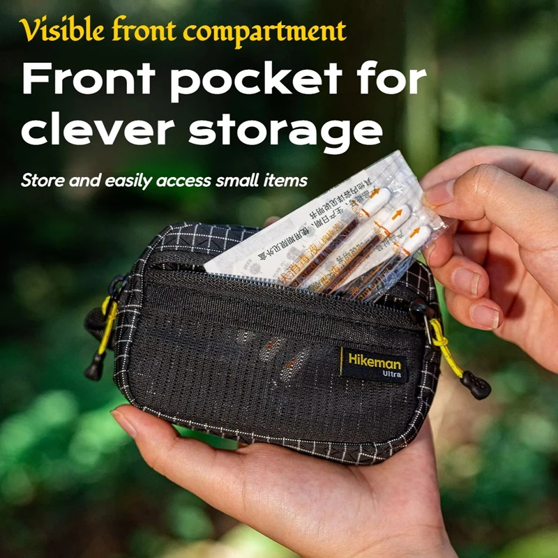 

Прочная тактическая практичная сумка, водонепроницаемая сетчатая сумка на молнии с D-образной пряжкой, для кемпинга, пешего туризма, путешествий, Edc для хранения на открытом воздухе, путешественника