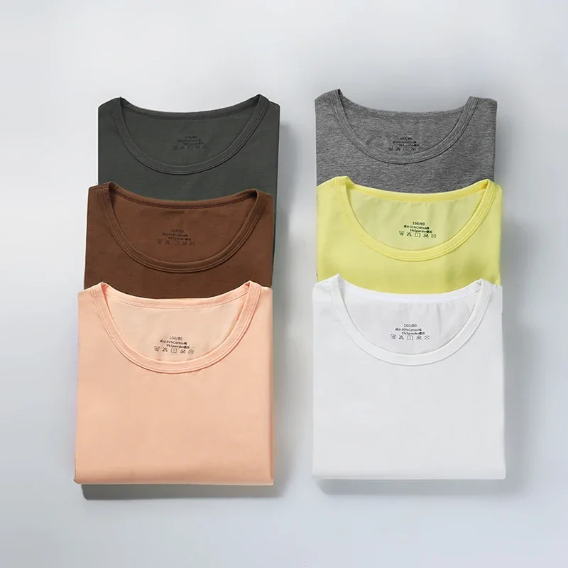 

4PC Children's thermal underwear, long-sleeved shirts for boys and girls in autumn and winter, single-piece long-sleeved shirts