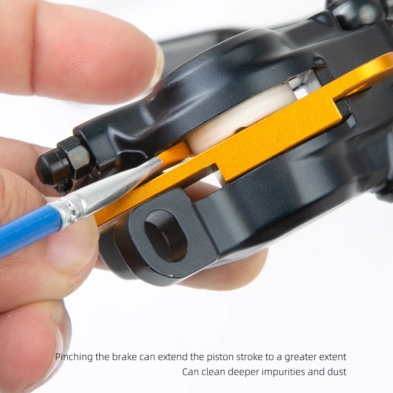 Outil d'entretien du Piston de frein, outil de réinitialisation du Protrusion du Piston, outil de vélo en aluminium pour le serrage simple face du piston ﻿