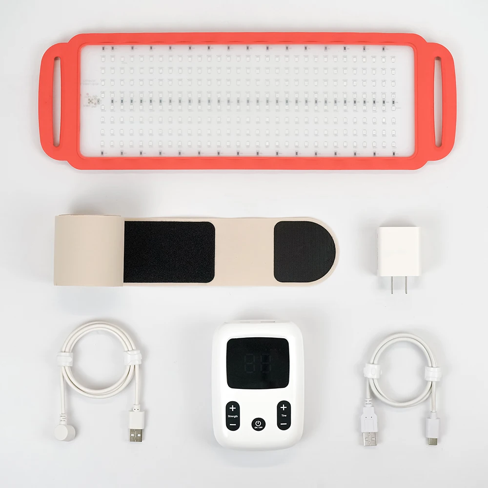 Laser Red Light Therapy Belt, Temperature Control, Waist and Abdomen Massage, 2 in 1 Fitness and Relaxation Device