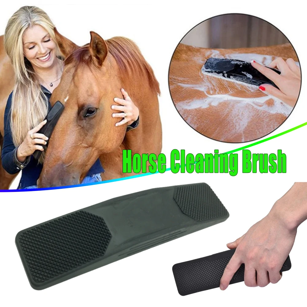 

Щетка для ухода за лошадьми и собаками 6 в 1, многофункциональный инструмент для чистки домашних животных для ванны с лошадьми, массажа, удаления выпадения волос