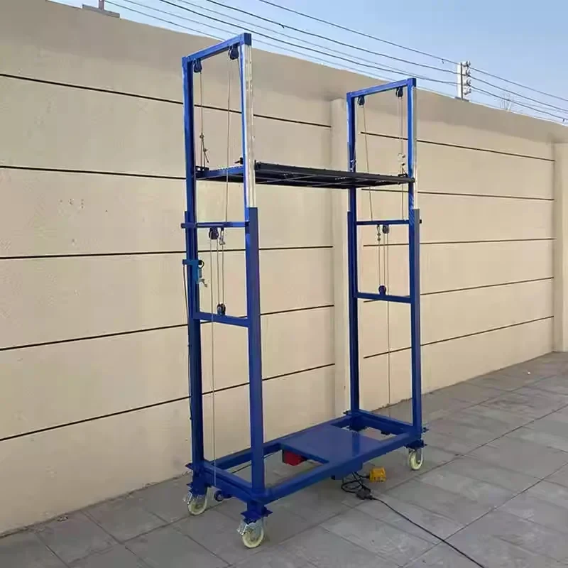 New Mobile Lifting Platform Power Assisted Scaffolding Indoor Outdoor Decoration High-altitude Folding Disassembling Structure