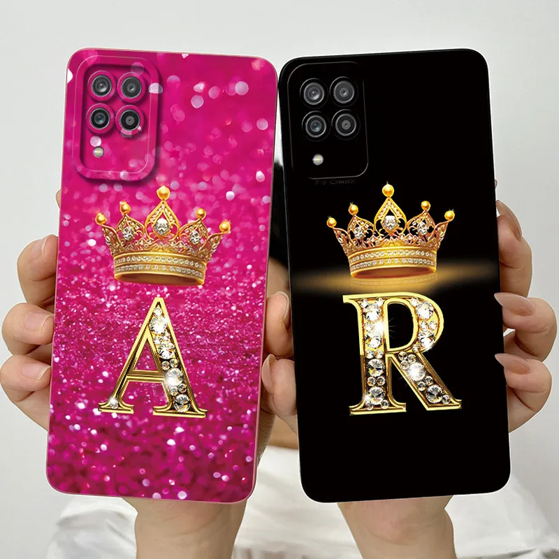 Для Samsung Galaxy A12 M12 F12 Чехол Crown Letter ТПУ Мягкий силиконовый чехол для SamsungA12 A125F Защитная задняя крышка Fundas Для Samsung Galaxy A12 M12 F12 Чехол Crown Letter ТПУ Мягкий силиконовый чехол для SamsungA12 A125F Защитная задняя крышка Fundas