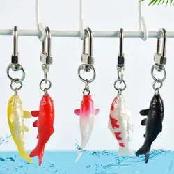 New Cute Fish Keychain Creative Fashion Simulation Lucky Koi Car Bag Pendant Hanging Accessory Souvenir Gift