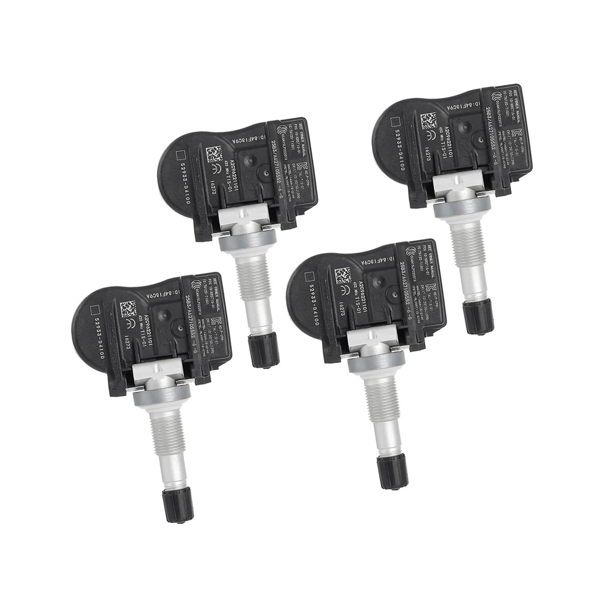 4Pcs/Lot 52933D4100 52933-D4100 TPMS Tire Pressure Sensor for Optima Sportage Sorento Genesis Ioniq Niro VELOSTER G90