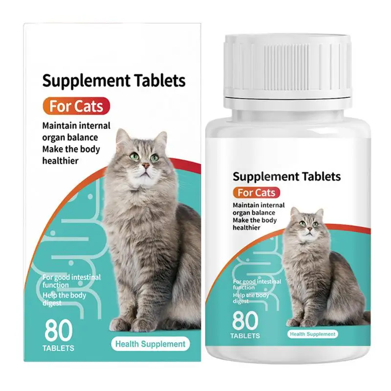 Cat Probiotic Tablets Digestive Health Supplement Probiotic Tablets Kitten Probiotic Supplement Tablets Cat Digestive Support