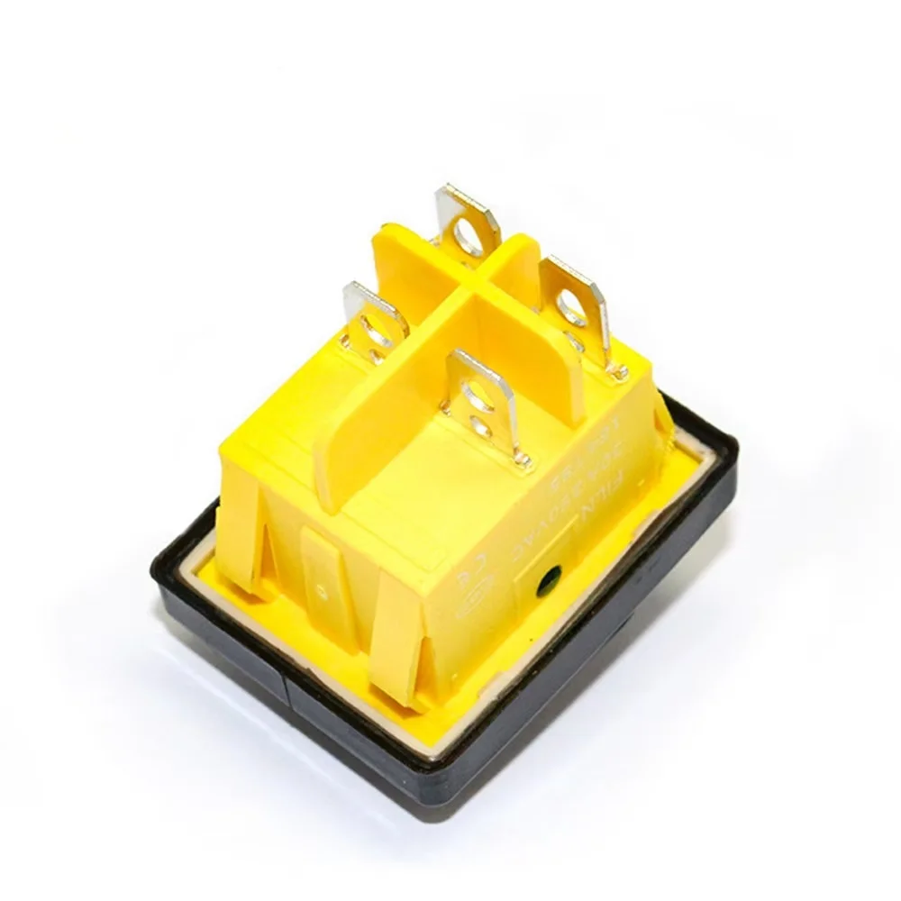 1/5/10 Pcs 4 Pin Boat Marine Waterproof On Off DPST Rocker Switch Toggle Switch 30A Heavy Duty 250V LED Illuminated