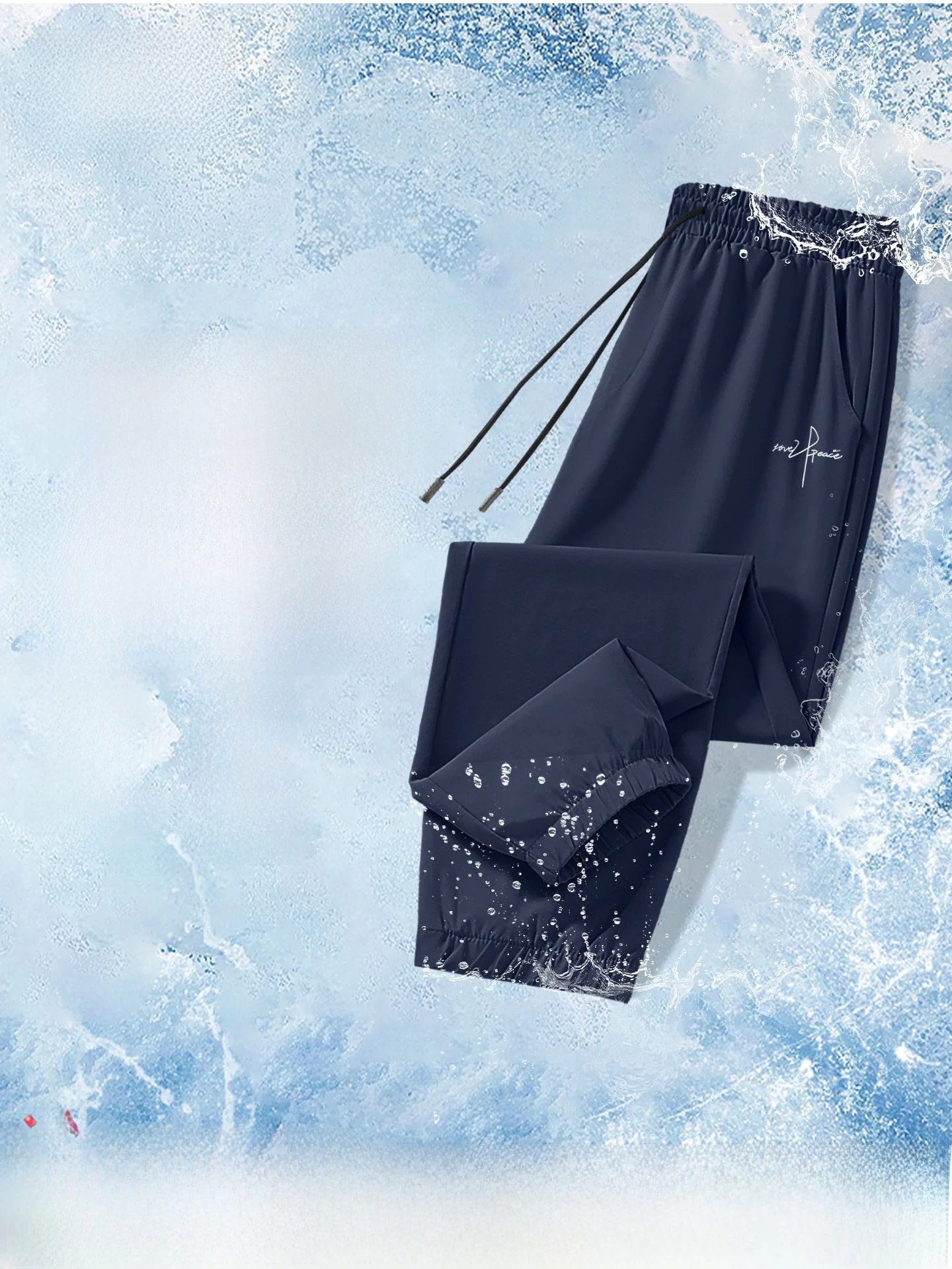 

Warrior Ice Silk Men's Casual Pants Summer Loose Comfortable Breathable American Sle Teenage Sports Trousers Thin Elastic W...