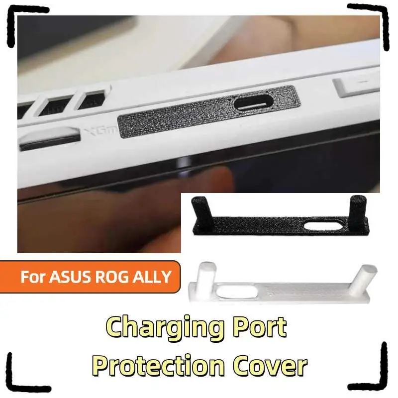 For ASUS ROG ALLY Dust Plug Handheld Charging Port TPU Protection Cover Stick Locks Easy To Install Fit Tightly Practical